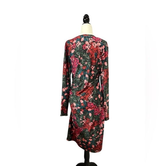 Tristan, Floral Pattern Ultra-Soft Dress, Medium, Pink, Green, Red 🌸 - Picture 9 of 11